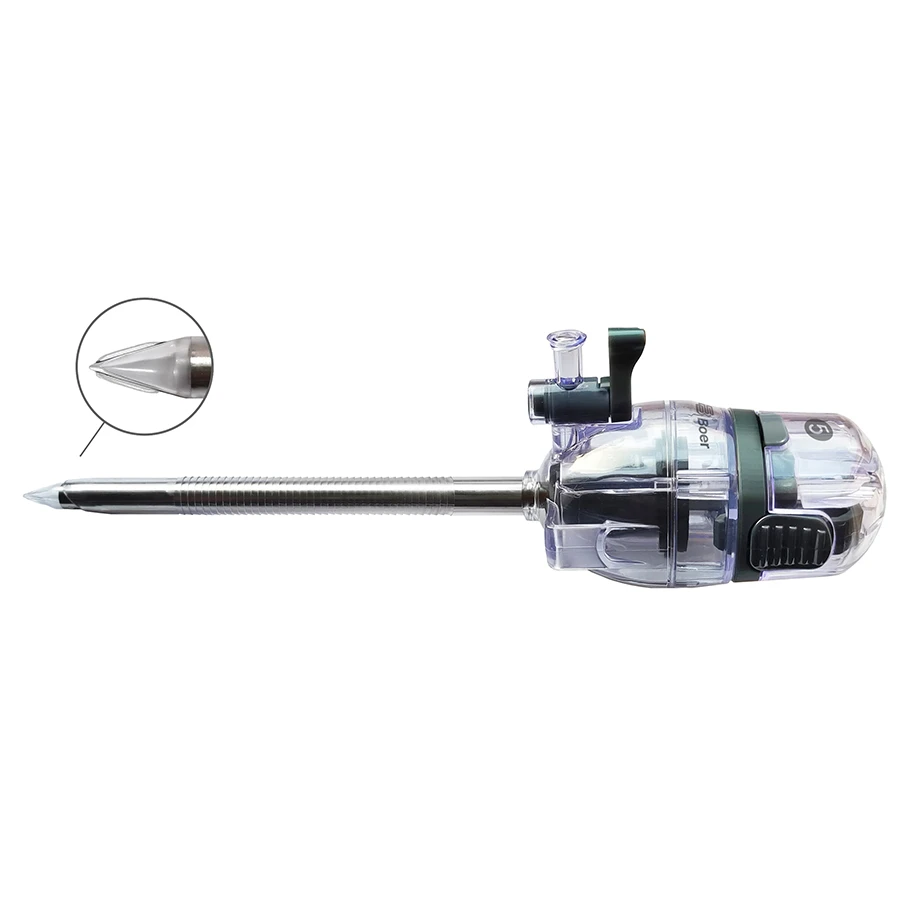 Optical trocar and cannula 5mm-2- Optical trocar and cannula 5mm-2-